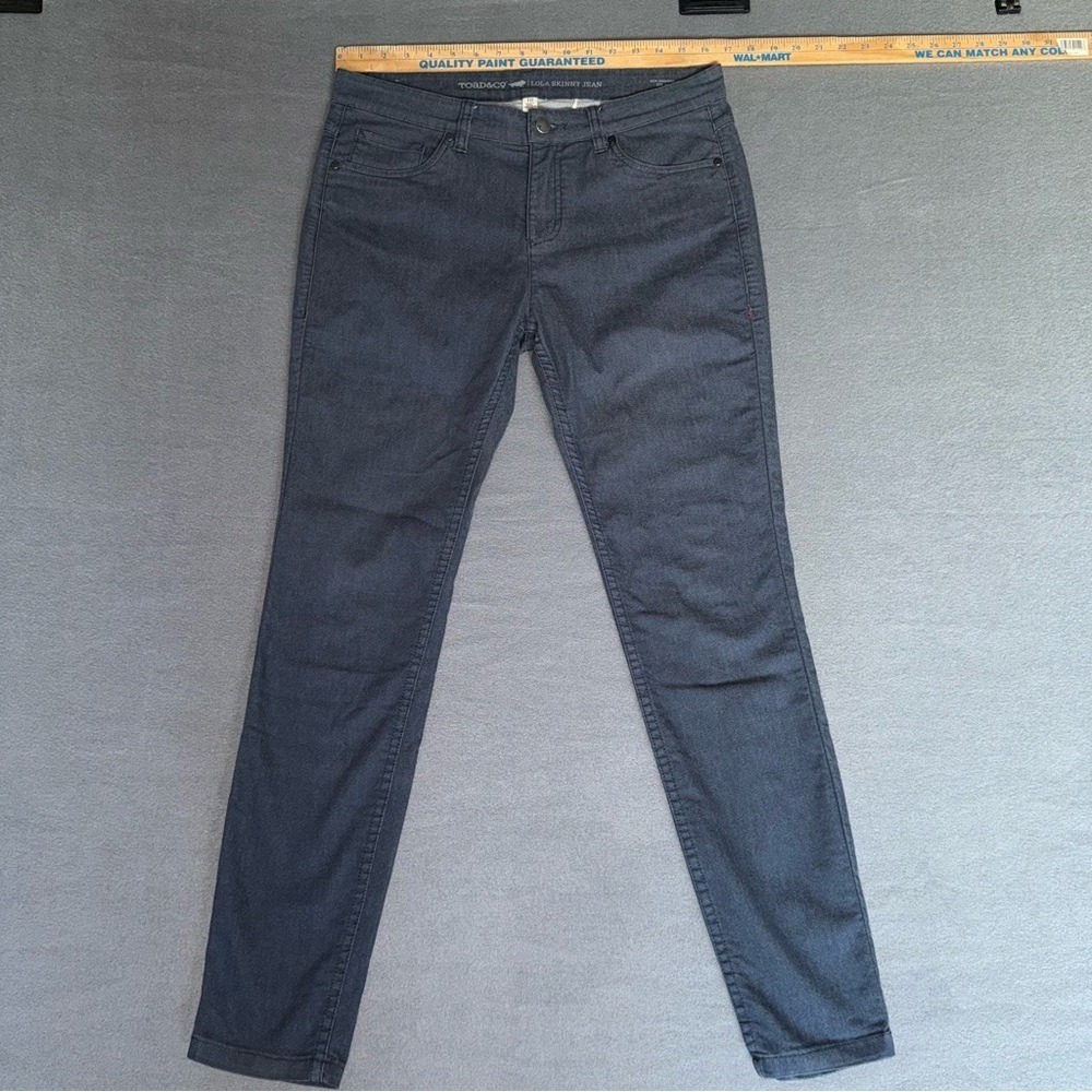 Toad&Co Gray Lola Skinny Jeans for Women size 10 Organic cotton cottagecore - Picture 4 of 13
